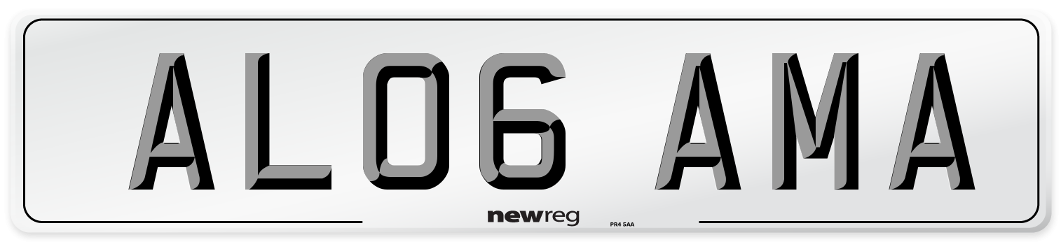 AL06 AMA Number Plate from New Reg